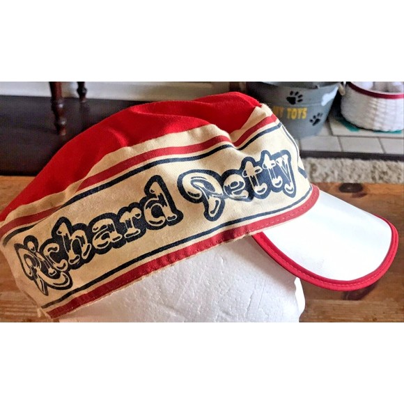 Richard Petty Painter's Cap NASCAR Vintage Fabric Hat #43 Auto Stock Car Racing - Picture 4 of 7